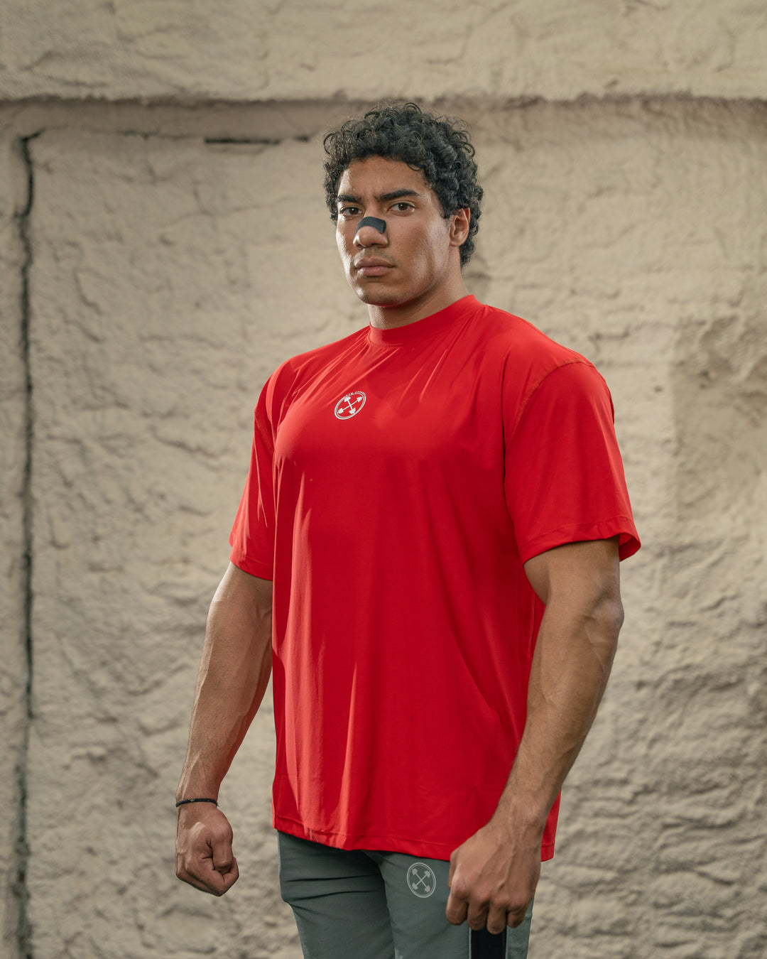 ULTRA Nano-Mesh Oversized Bar-Basic T-Shirt - T-Shirt - Gym Apparel Egypt