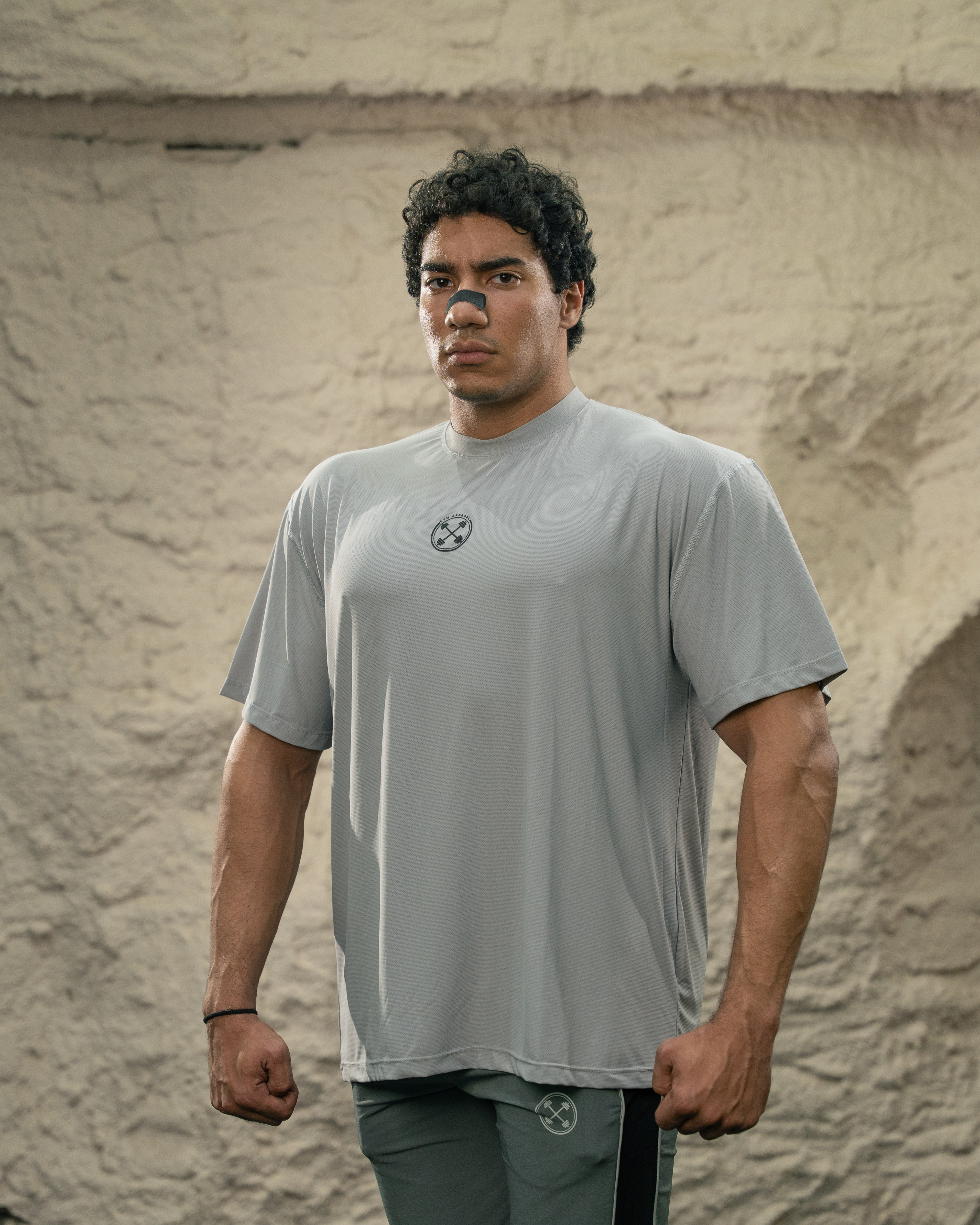 ULTRA Nano-Mesh Oversized Bar-Basic T-Shirt - T-Shirt - Gym Apparel Egypt