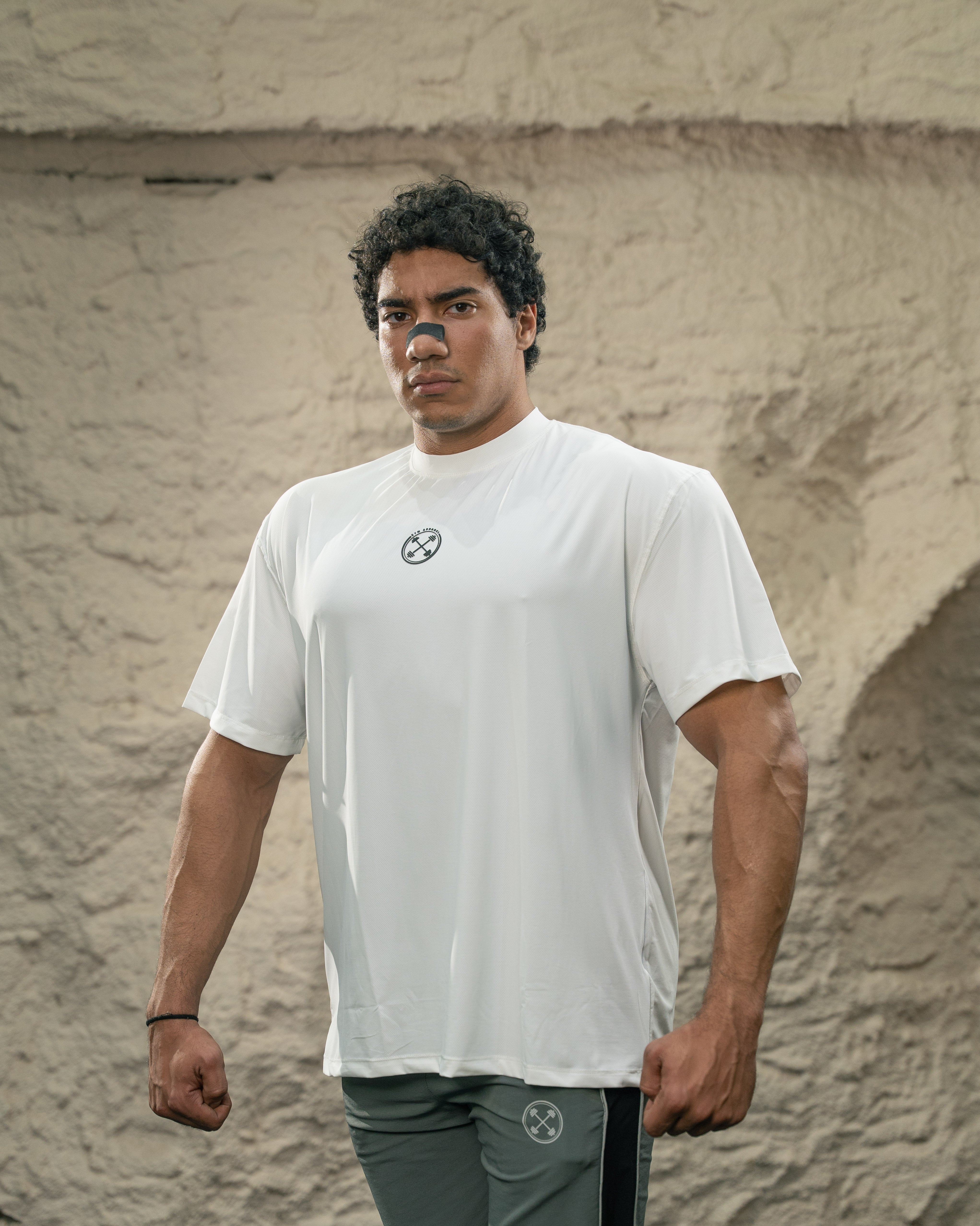 ULTRA Nano-Mesh Oversized Bar-Basic T-Shirt - T-Shirt - Gym Apparel Egypt