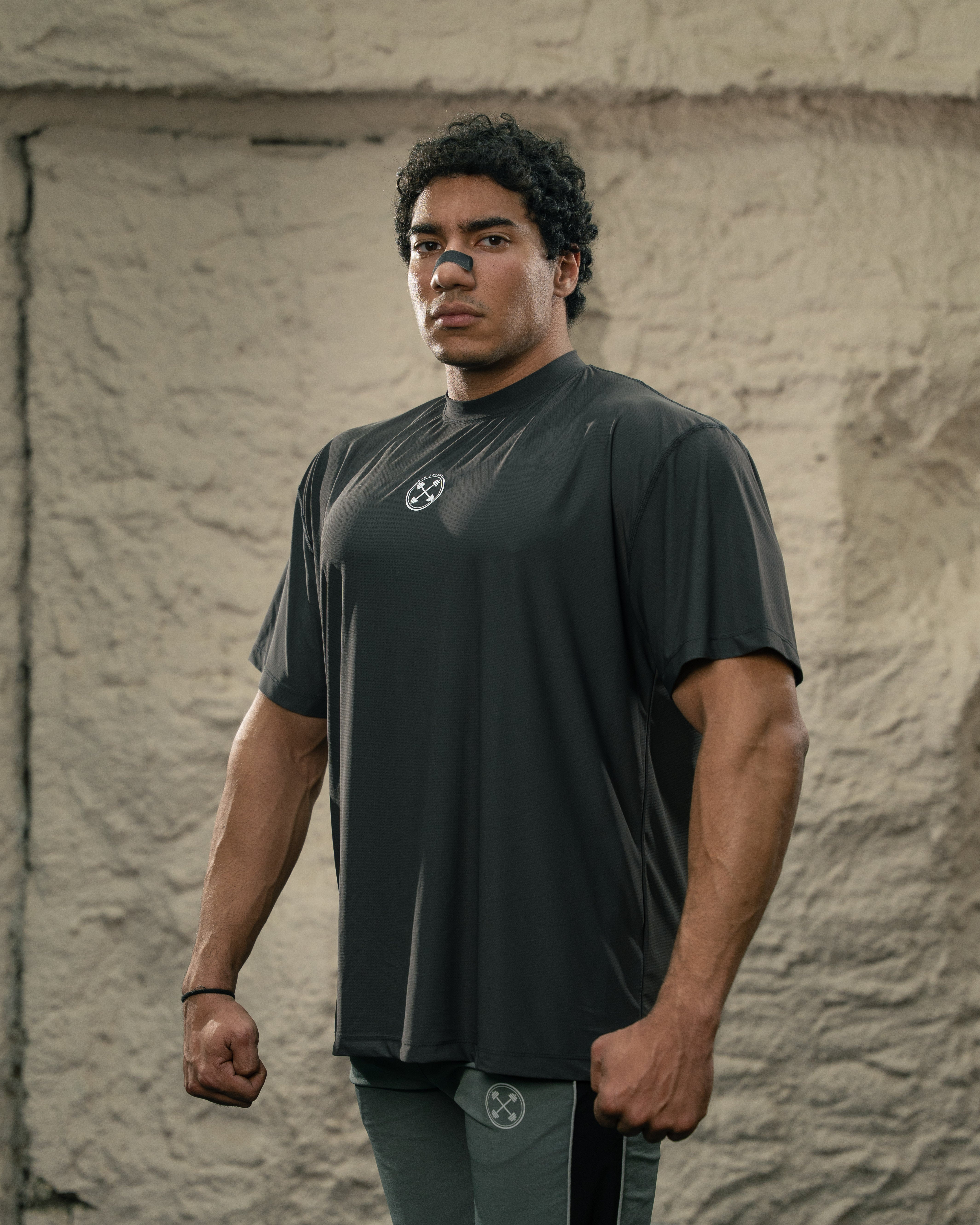 ULTRA Nano-Mesh Oversized Bar-Basic T-Shirt - T-Shirt - Gym Apparel Egypt