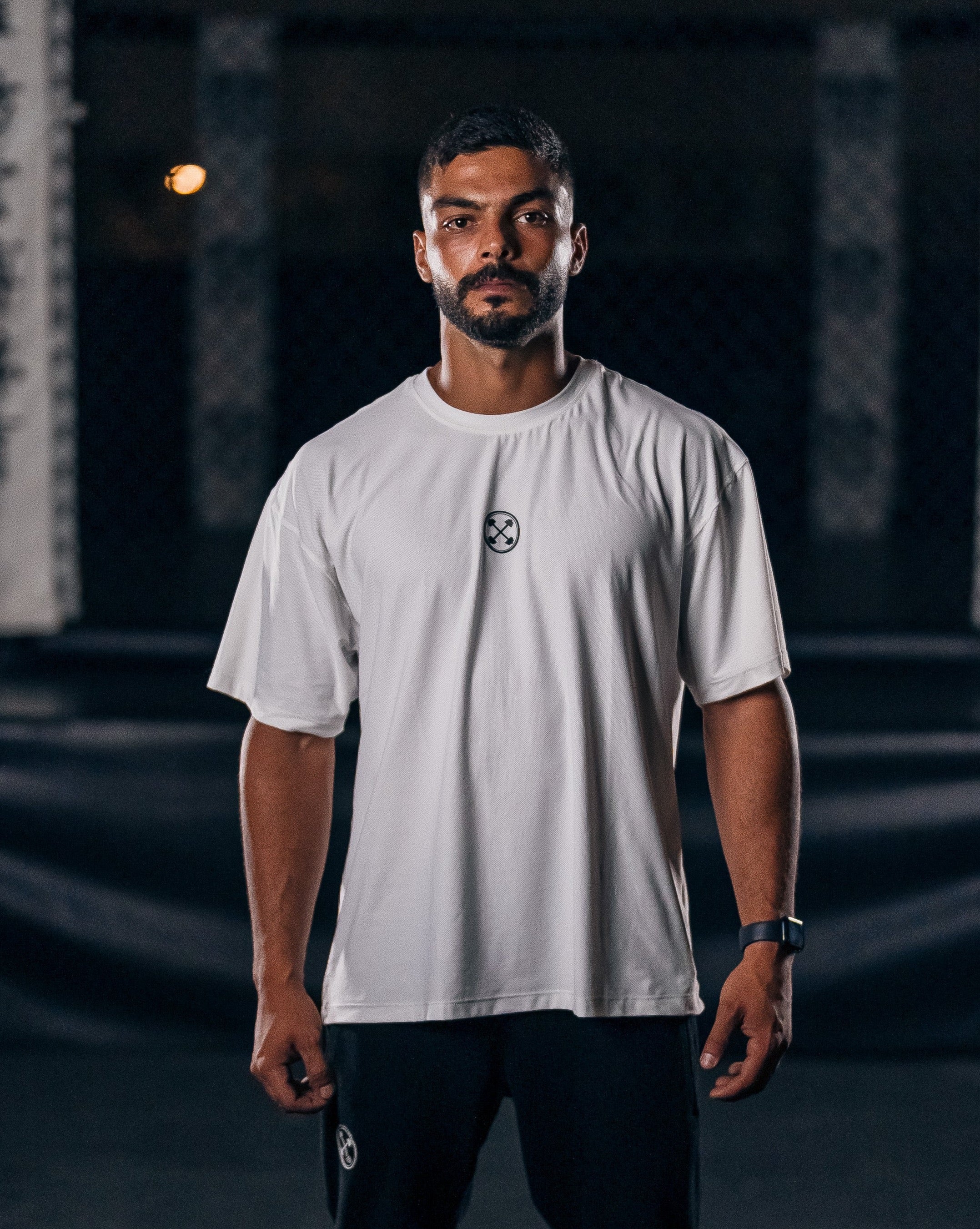 ULTRA Oversized Bar-Basic T-Shirt [Nano-Mesh] - T-Shirt - Gym Apparel Egypt