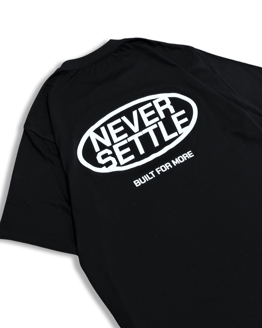 Never Settle Relaxed T-Shirt [Limited Edition] - T-Shirt - Gym Apparel Egypt