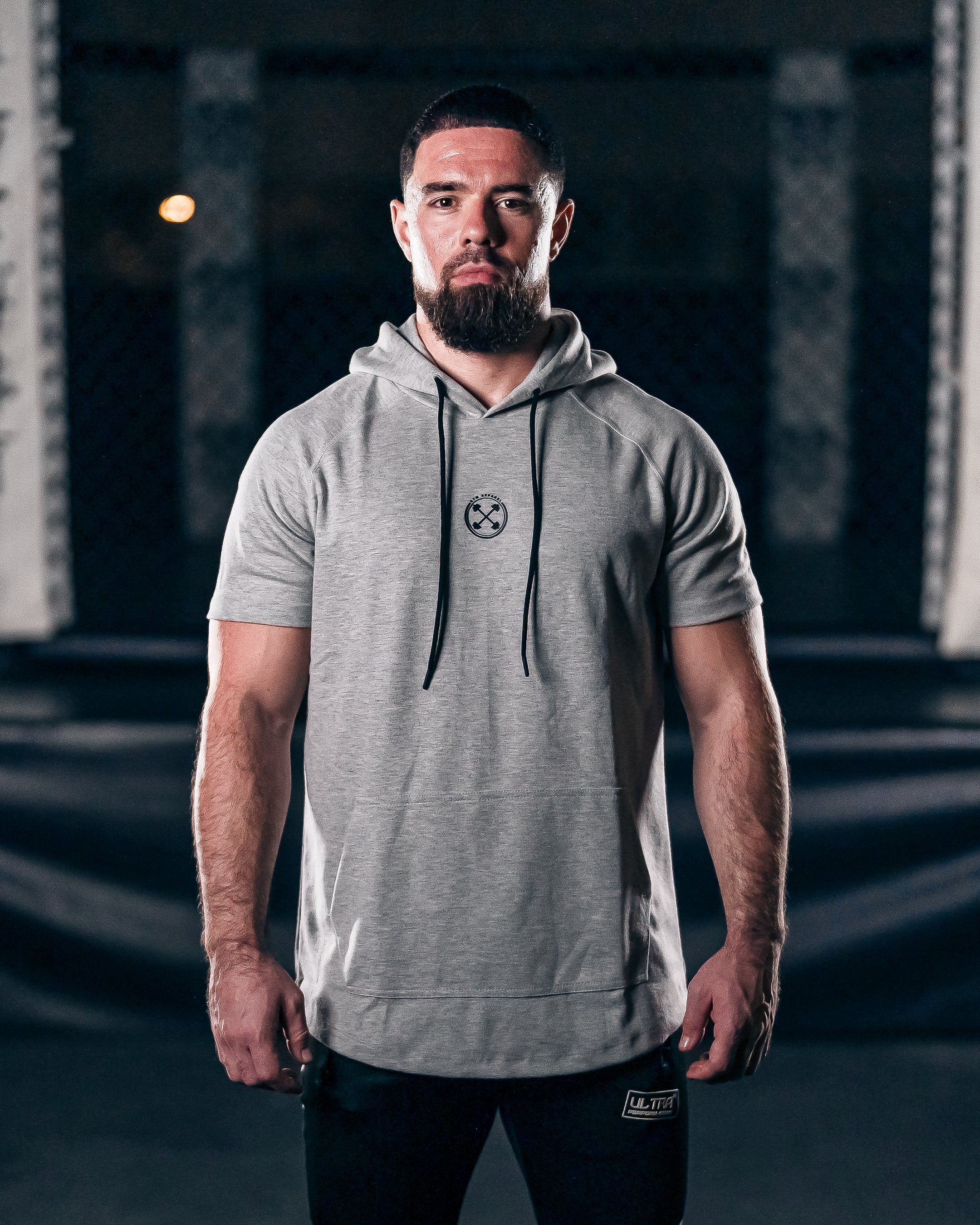 Bar-Basic Raglan Short Sleeve Hoodie - Hoodie - Gym Apparel Egypt