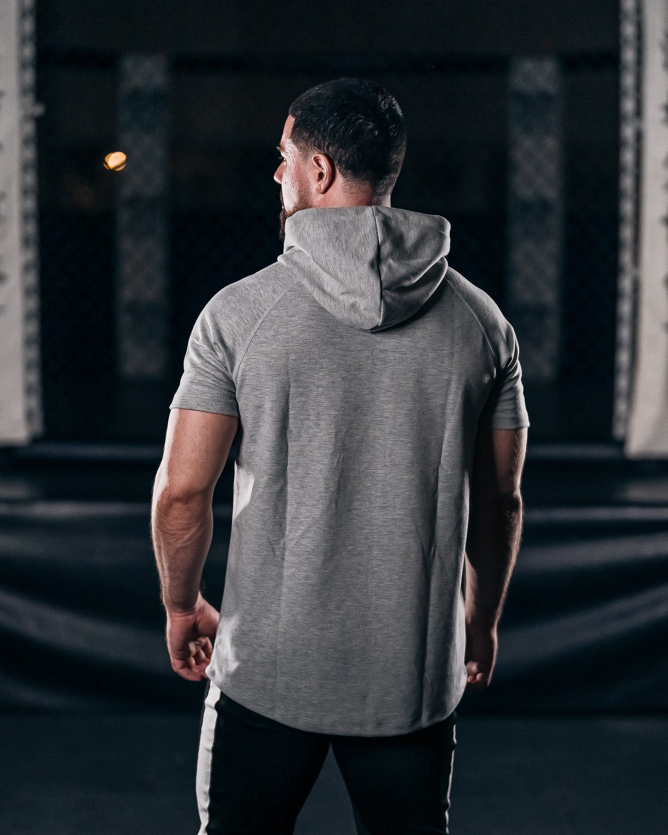 Bar-Basic Raglan Short Sleeve Hoodie - Hoodie - Gym Apparel Egypt