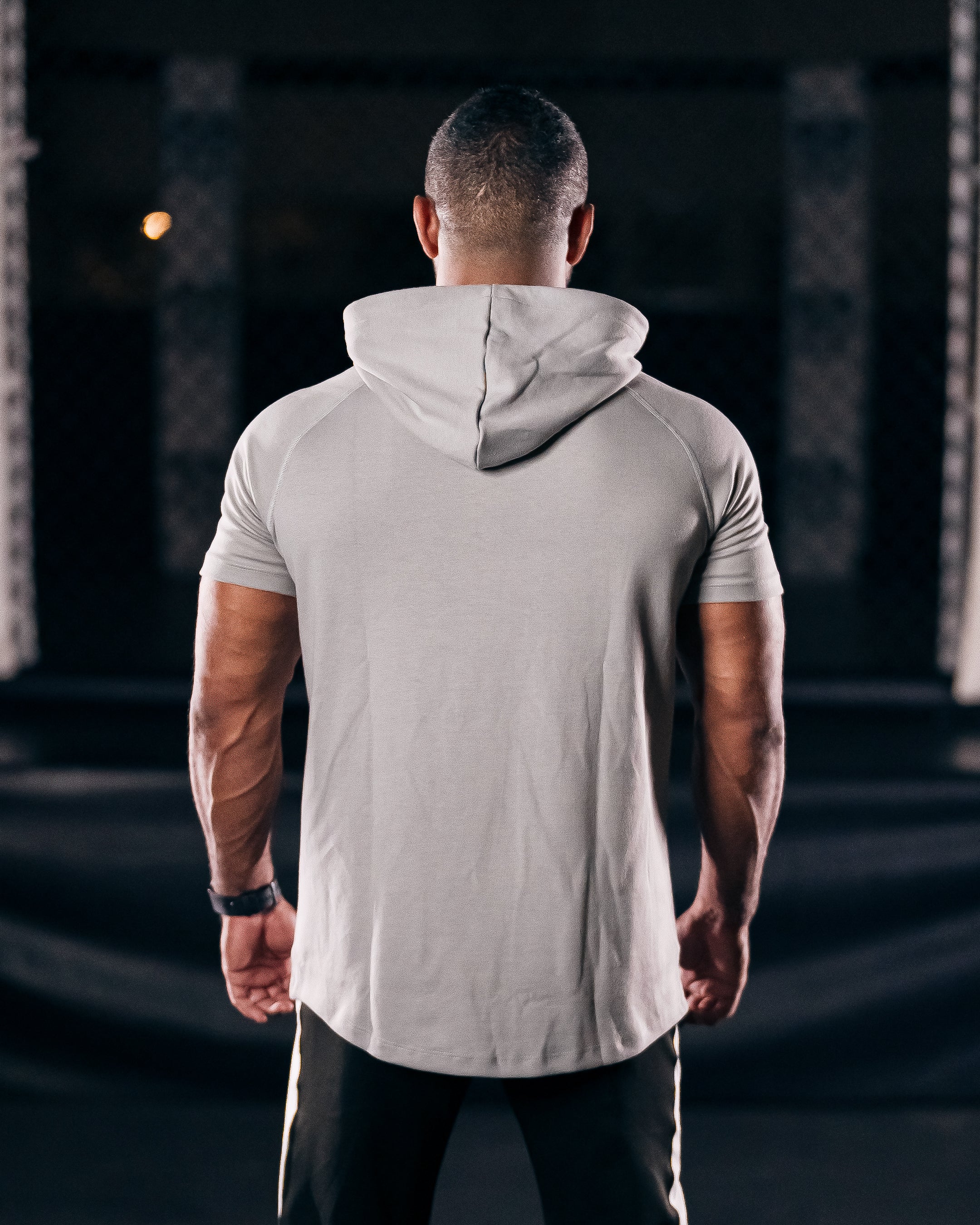 Bar-Basic Raglan Short Sleeve Hoodie - Hoodie - Gym Apparel Egypt