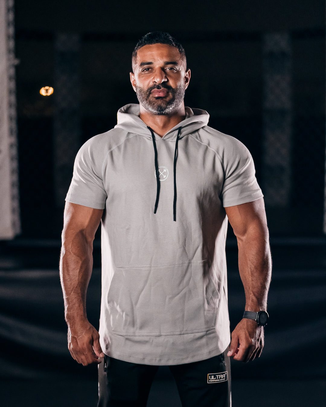 Bar-Basic Raglan Short Sleeve Hoodie - Hoodie - Gym Apparel Egypt