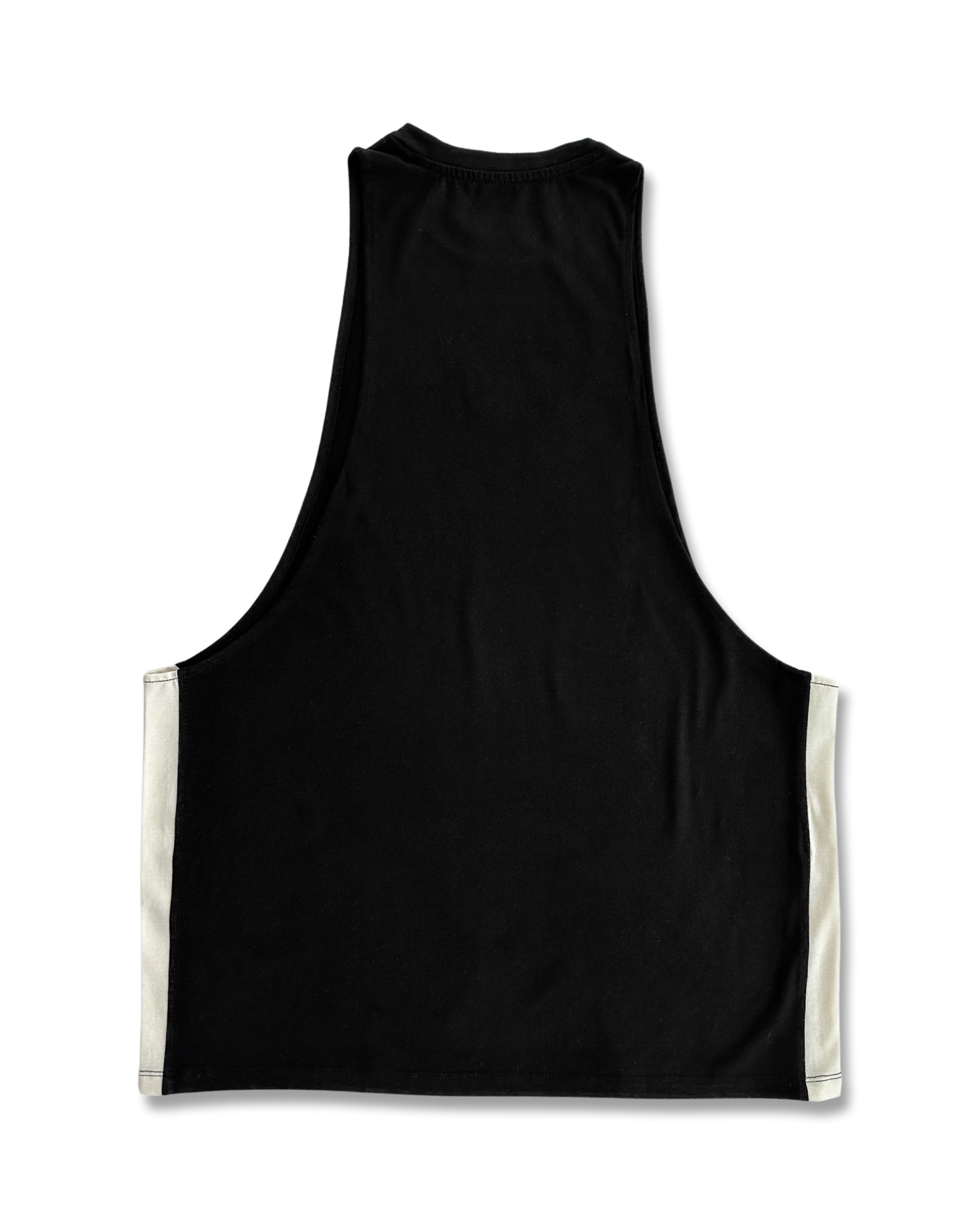 Contrast Deep Cut Tank -  - Gym Apparel Egypt