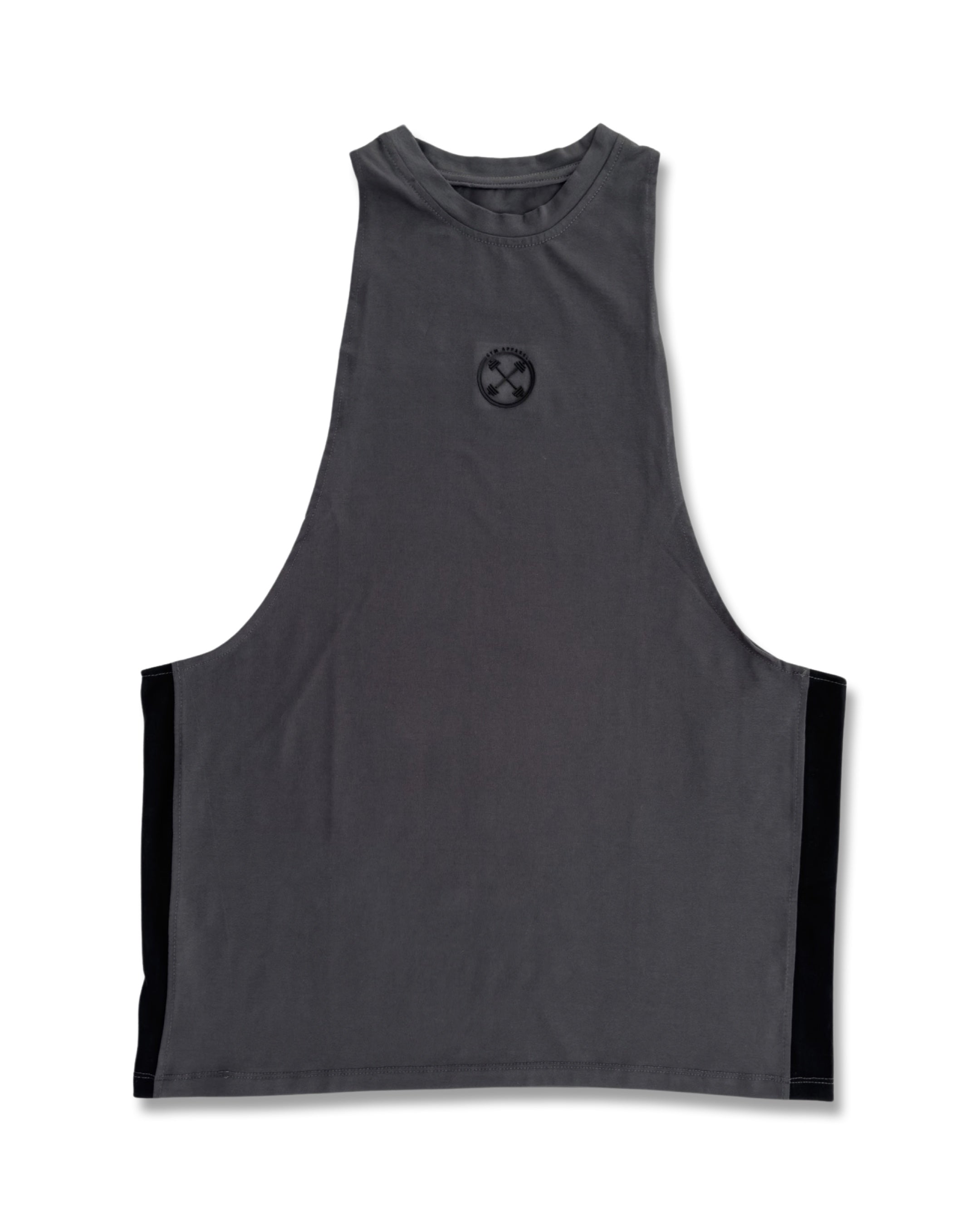 Contrast Deep Cut Tank -  - Gym Apparel Egypt