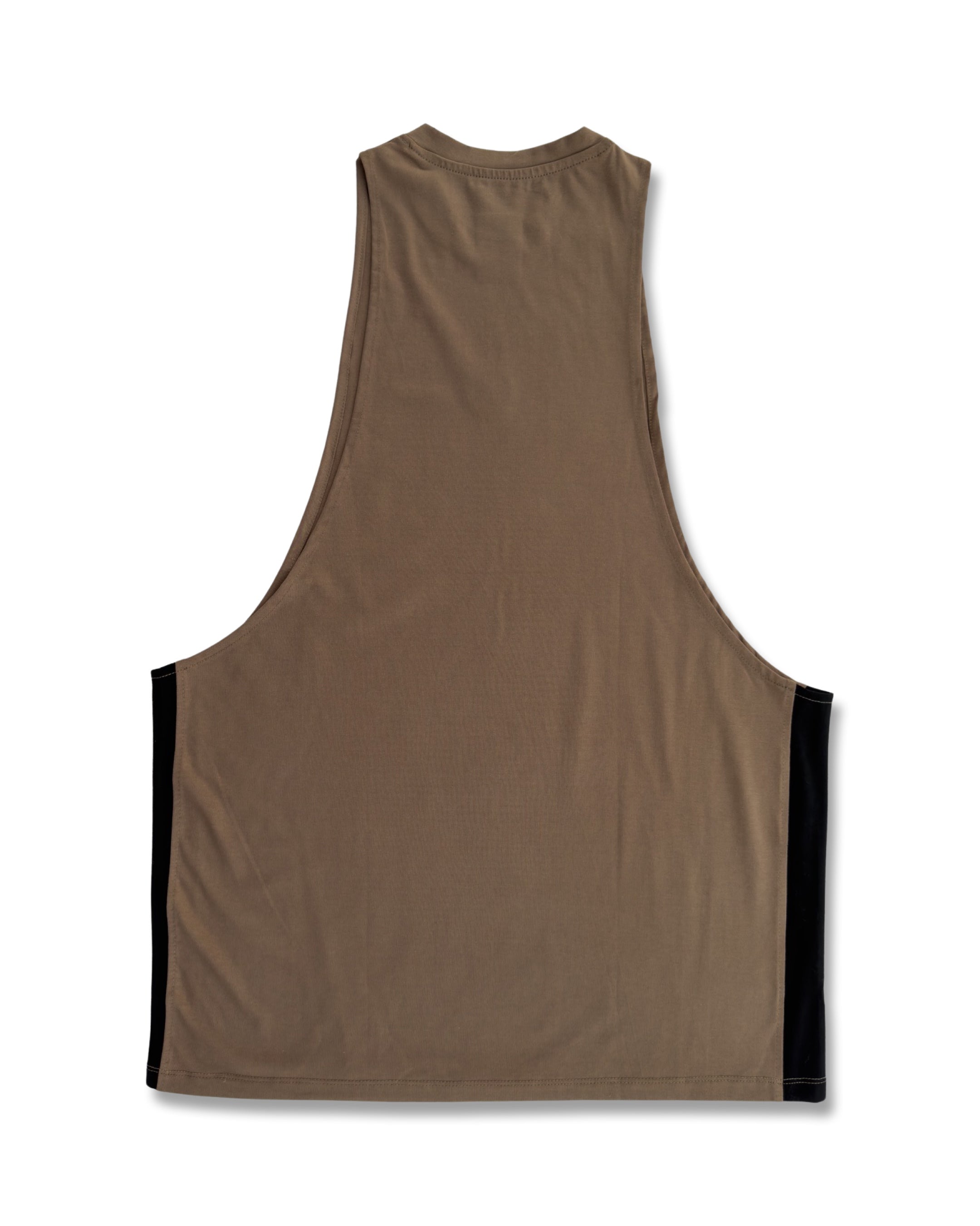 Contrast Deep Cut Tank -  - Gym Apparel Egypt