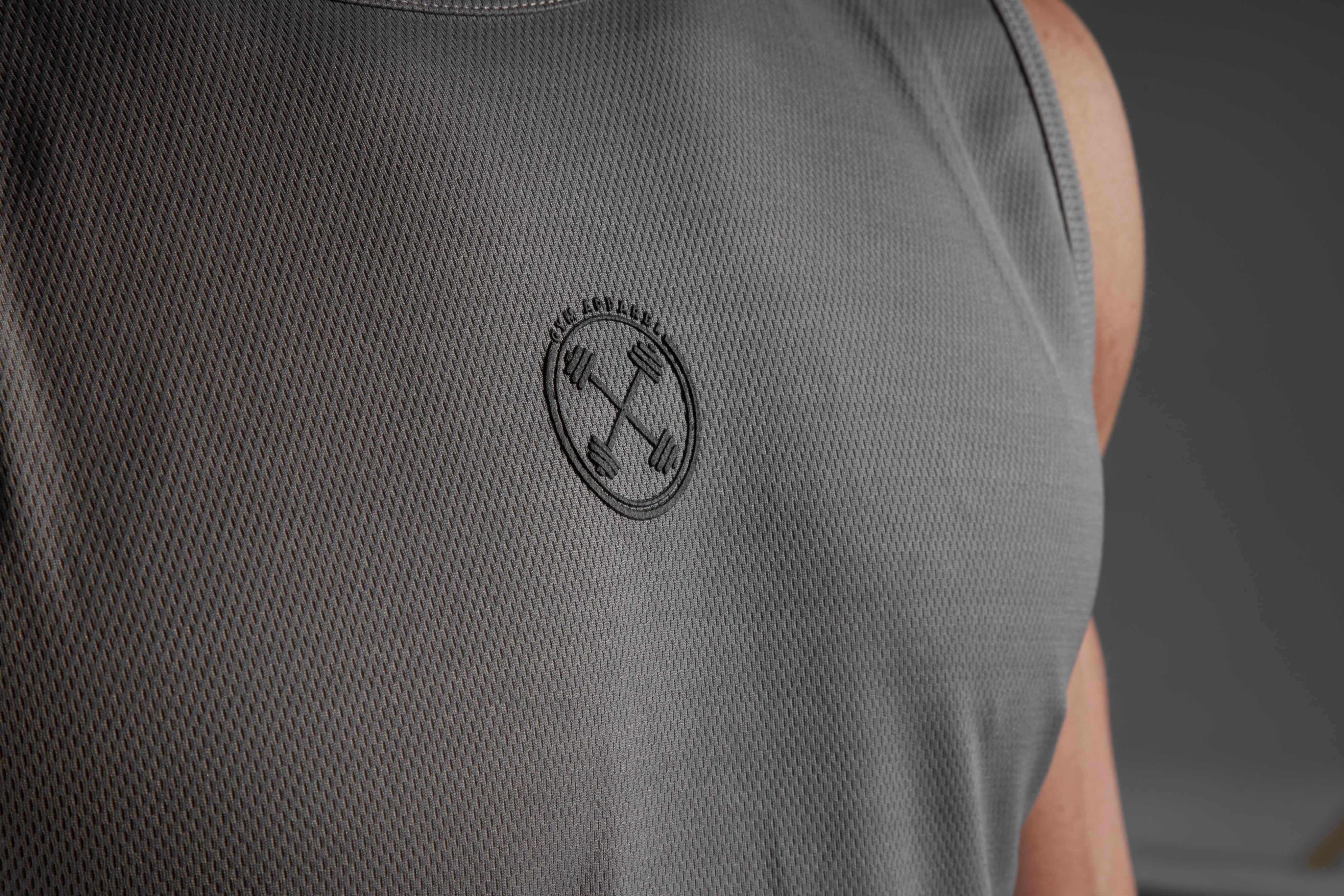 ULTRA Scalloped Tank [Grey] -  - Gym Apparel Egypt