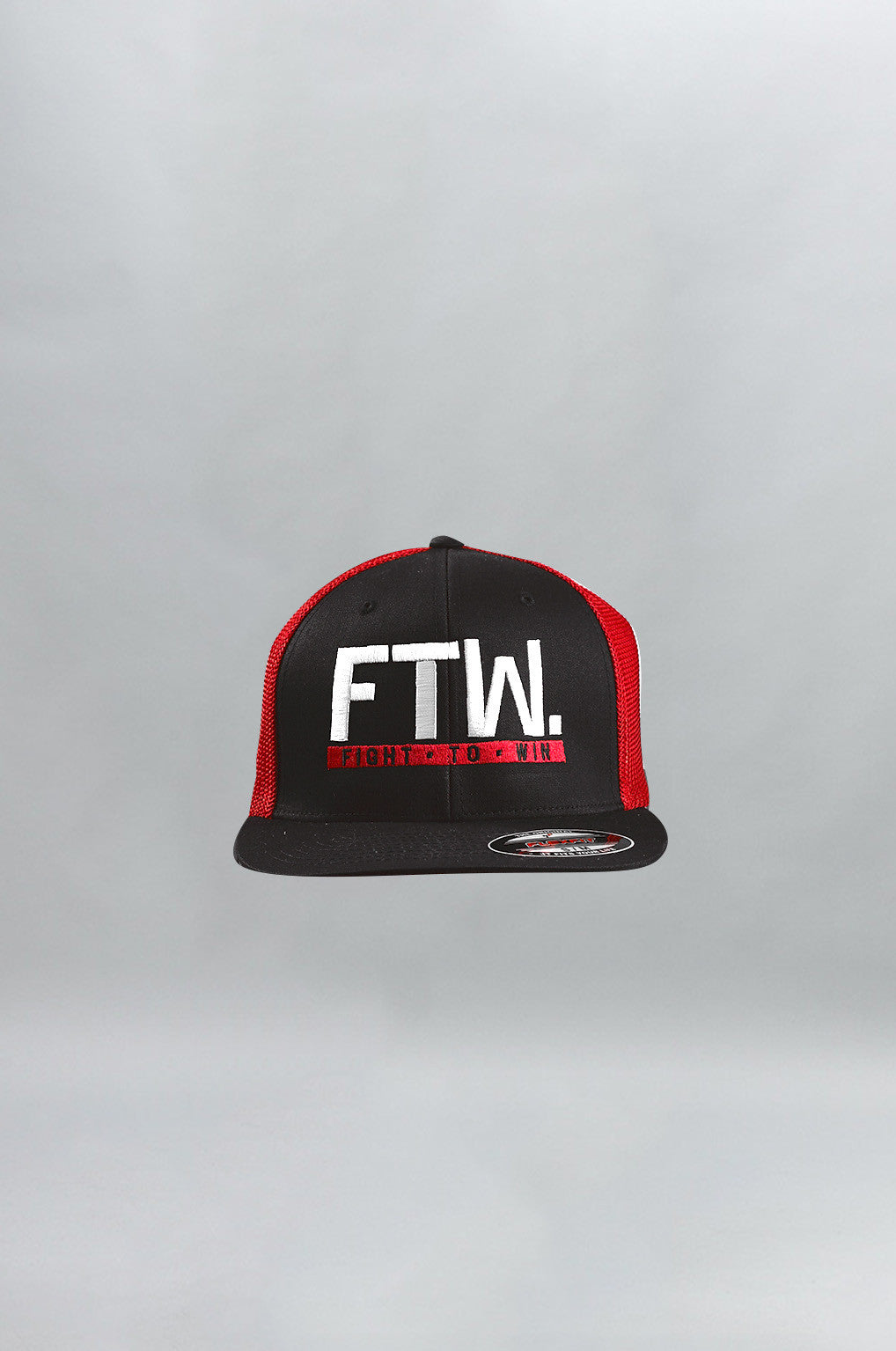 "FTW." Mesh Trucker – Black/Red - Head Gear - Gym Apparel Egypt