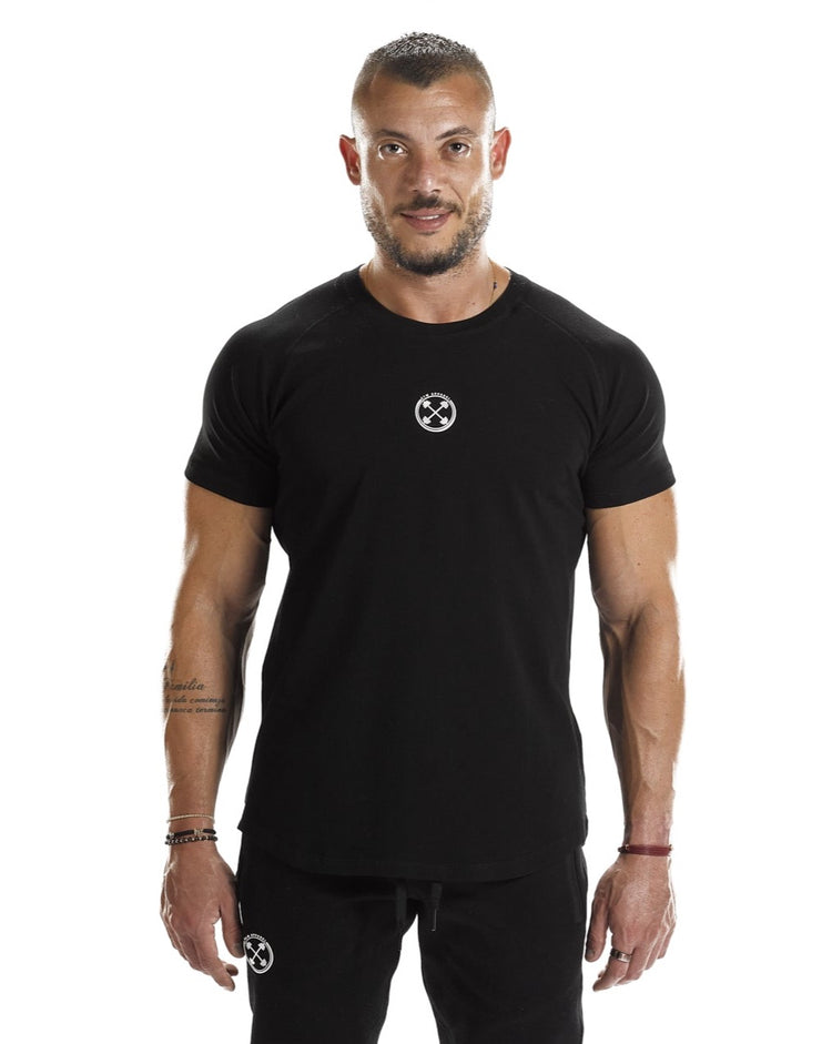 Bar-Basic Raglan T-shirt [Cotton] - T-Shirt - Gym Apparel Egypt