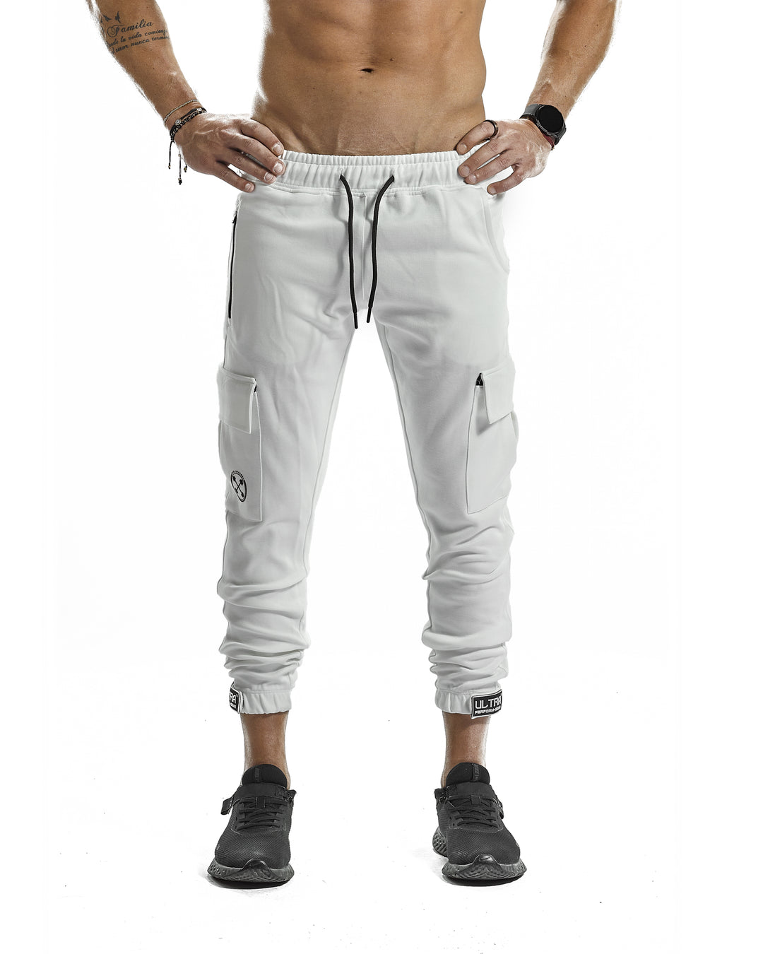 Cargo Joggers - ULTRA Perform-Gear [White] - Sweatpants/Joggers - Gym Apparel Egypt