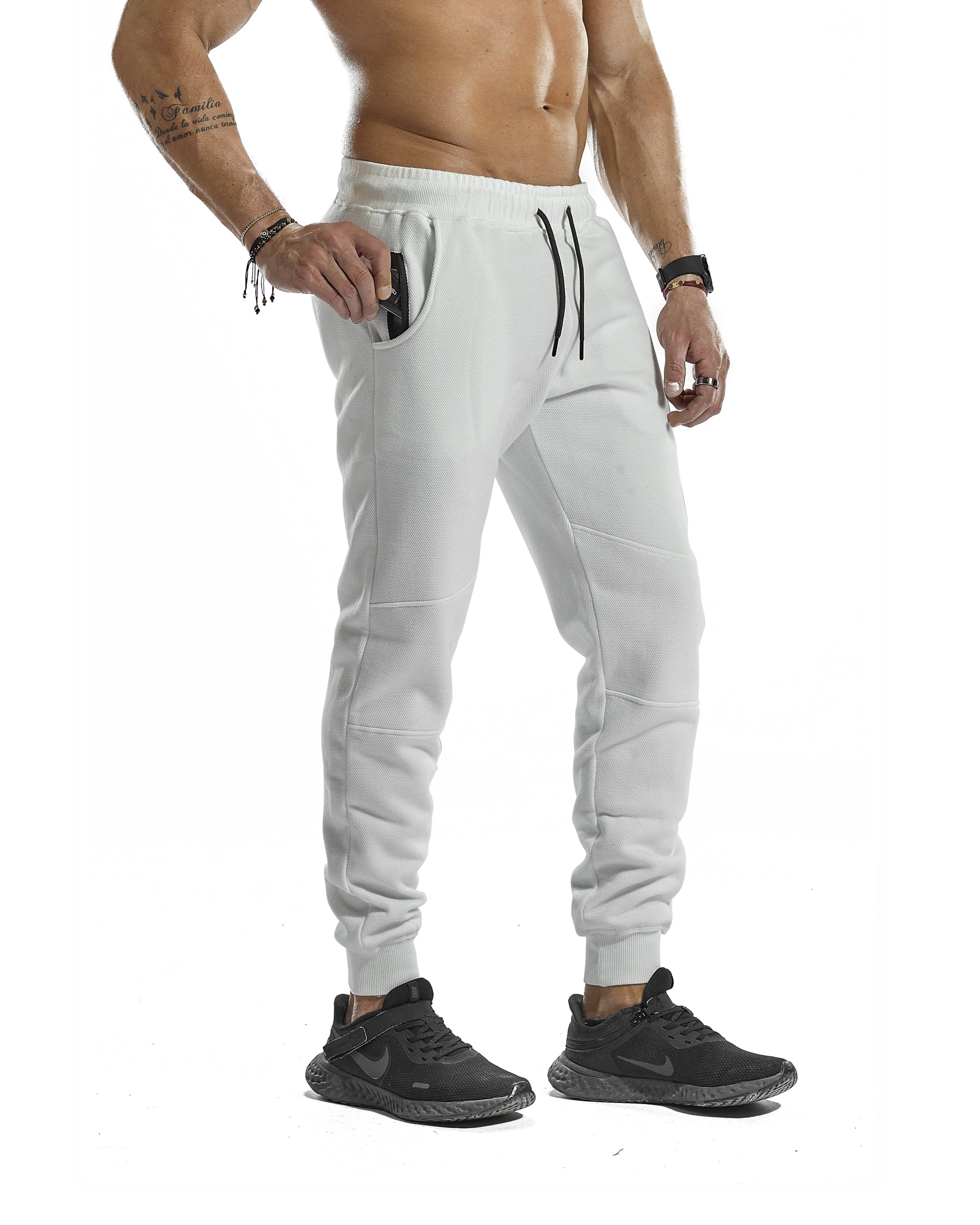 Ribbed Fleeced Pique Sweatpants - Sweatpants/Joggers - Gym Apparel Egypt