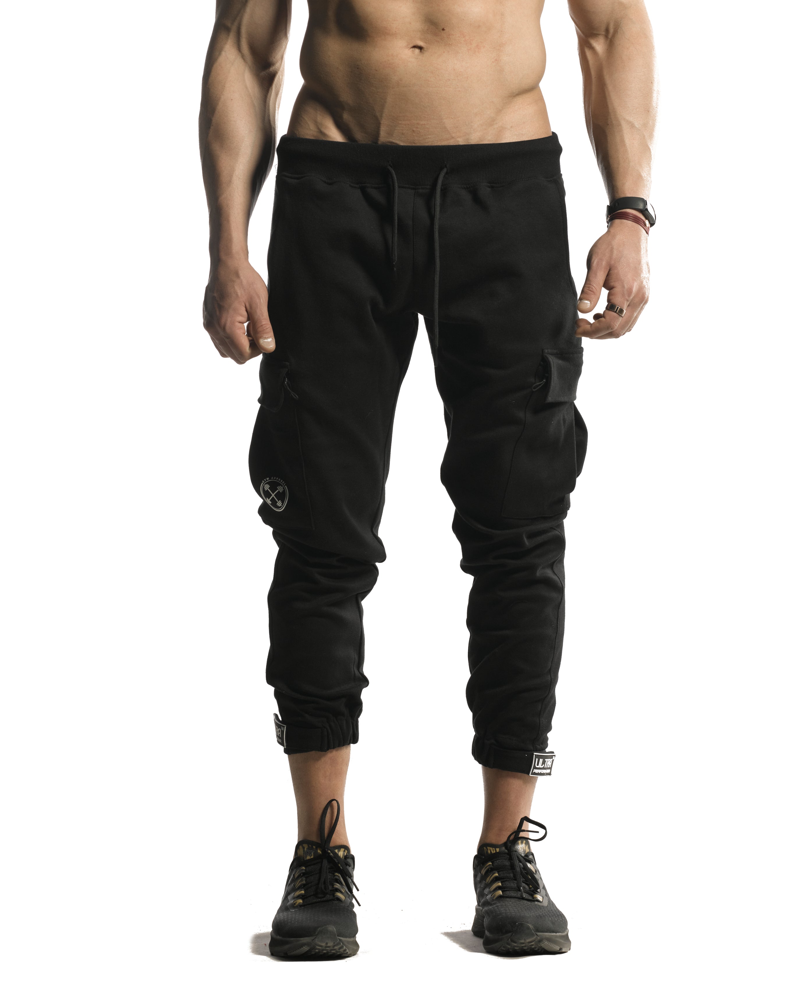 Cargo Joggers - ULTRA Perform-Gear [Black] -  - Gym Apparel Egypt