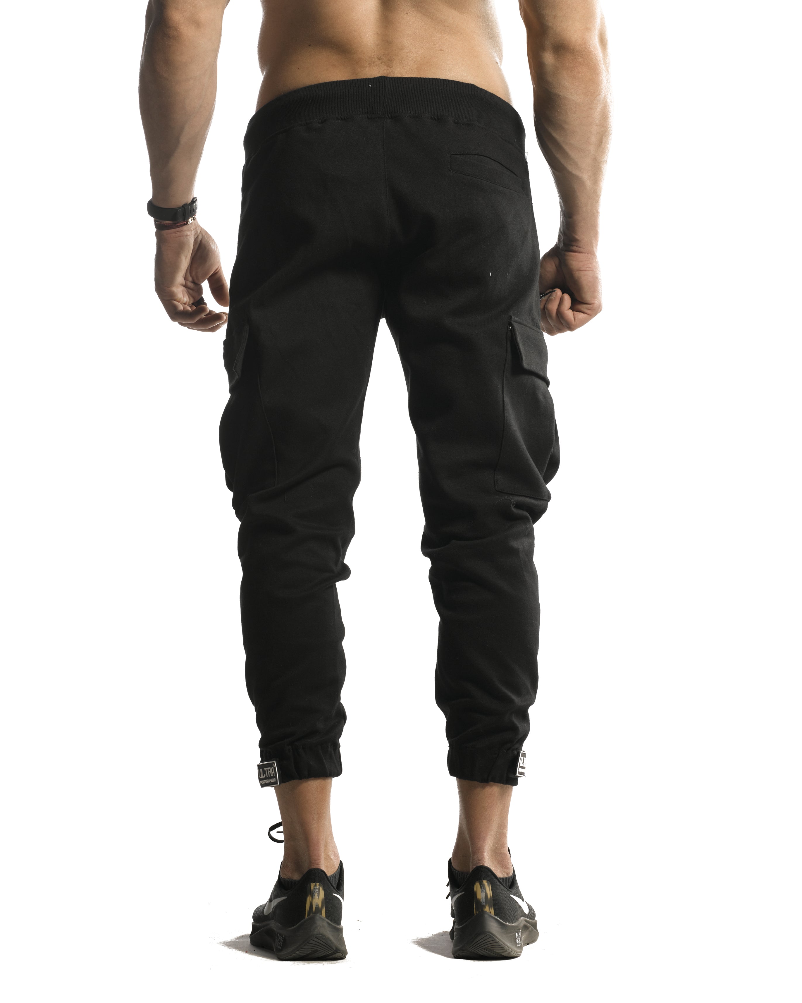 Cargo Joggers - ULTRA Perform-Gear [Black] -  - Gym Apparel Egypt