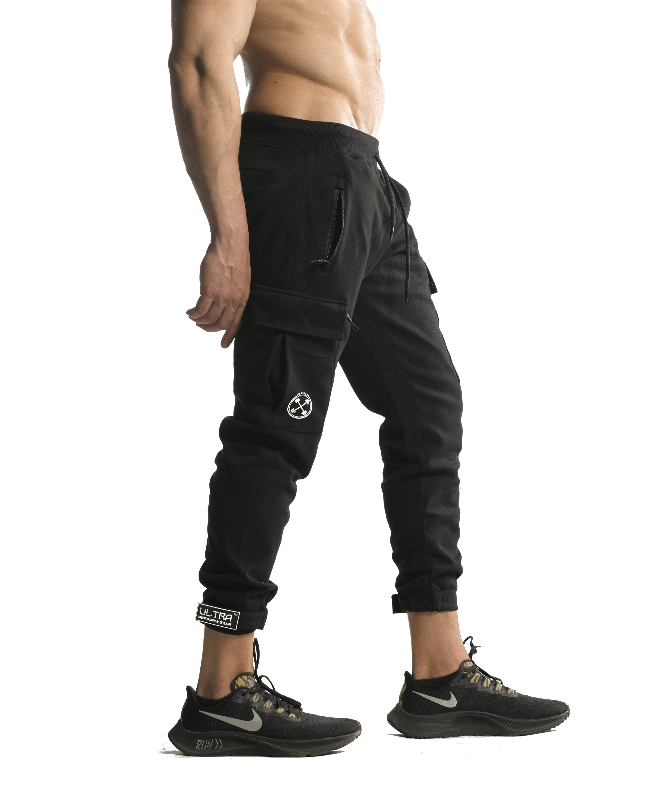 Cargo Joggers - ULTRA Perform-Gear [Black] -  - Gym Apparel Egypt