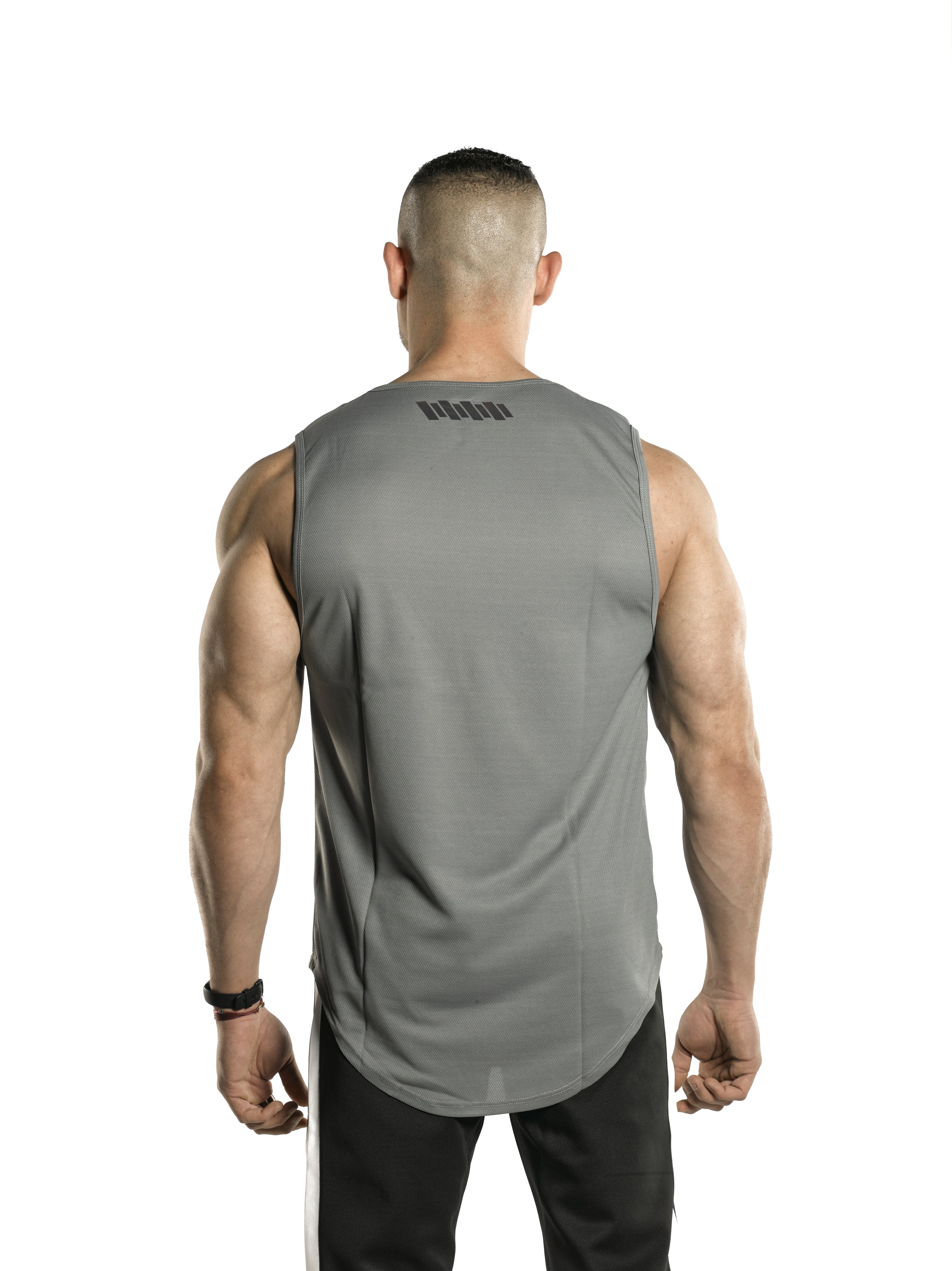 ULTRA Scalloped Tank [Grey] -  - Gym Apparel Egypt