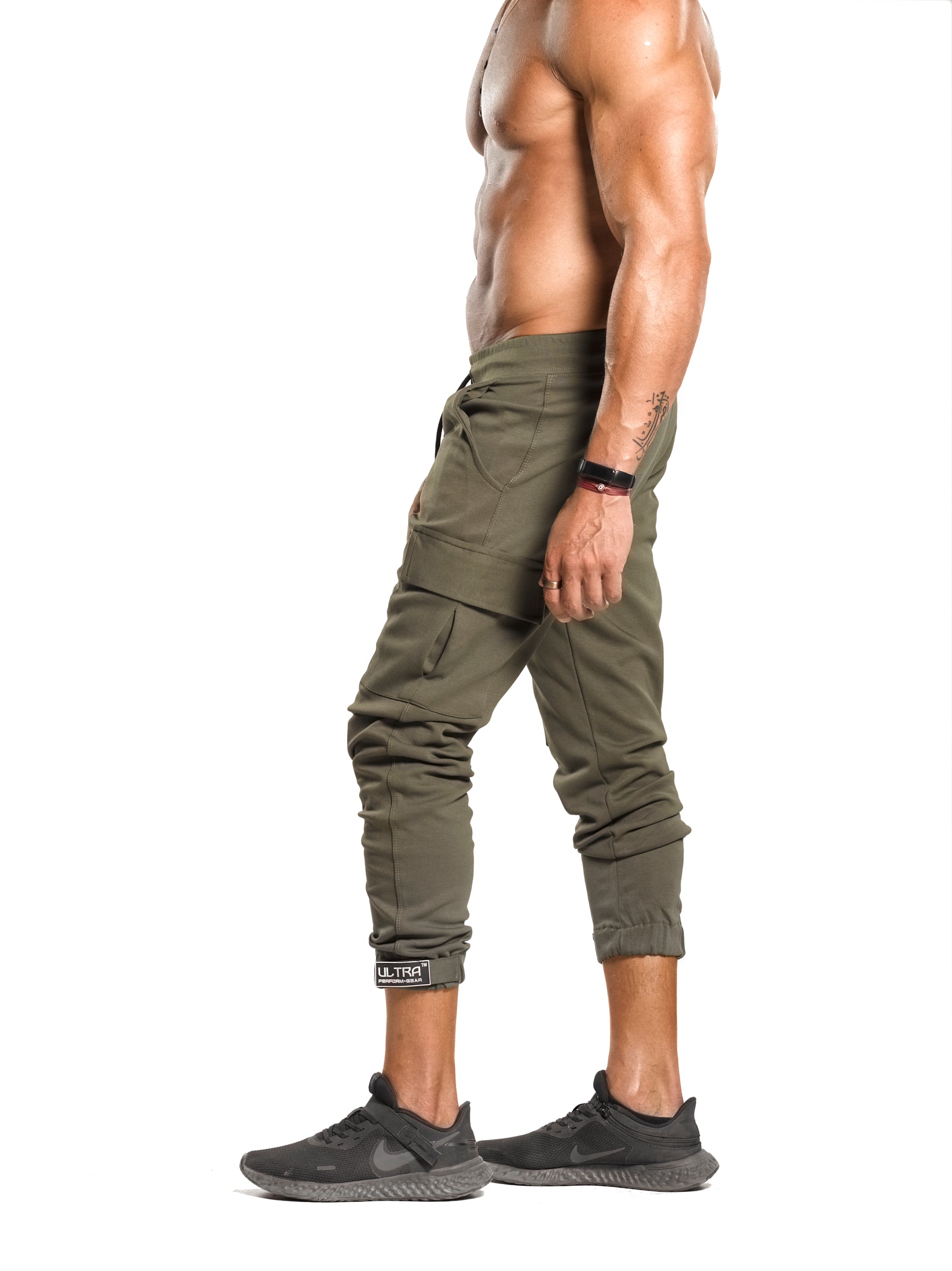 Cargo Joggers - ULTRA Perform-Gear [Olive Green] Very Limited Pieces - Sweatpants/Joggers - Gym Apparel Egypt