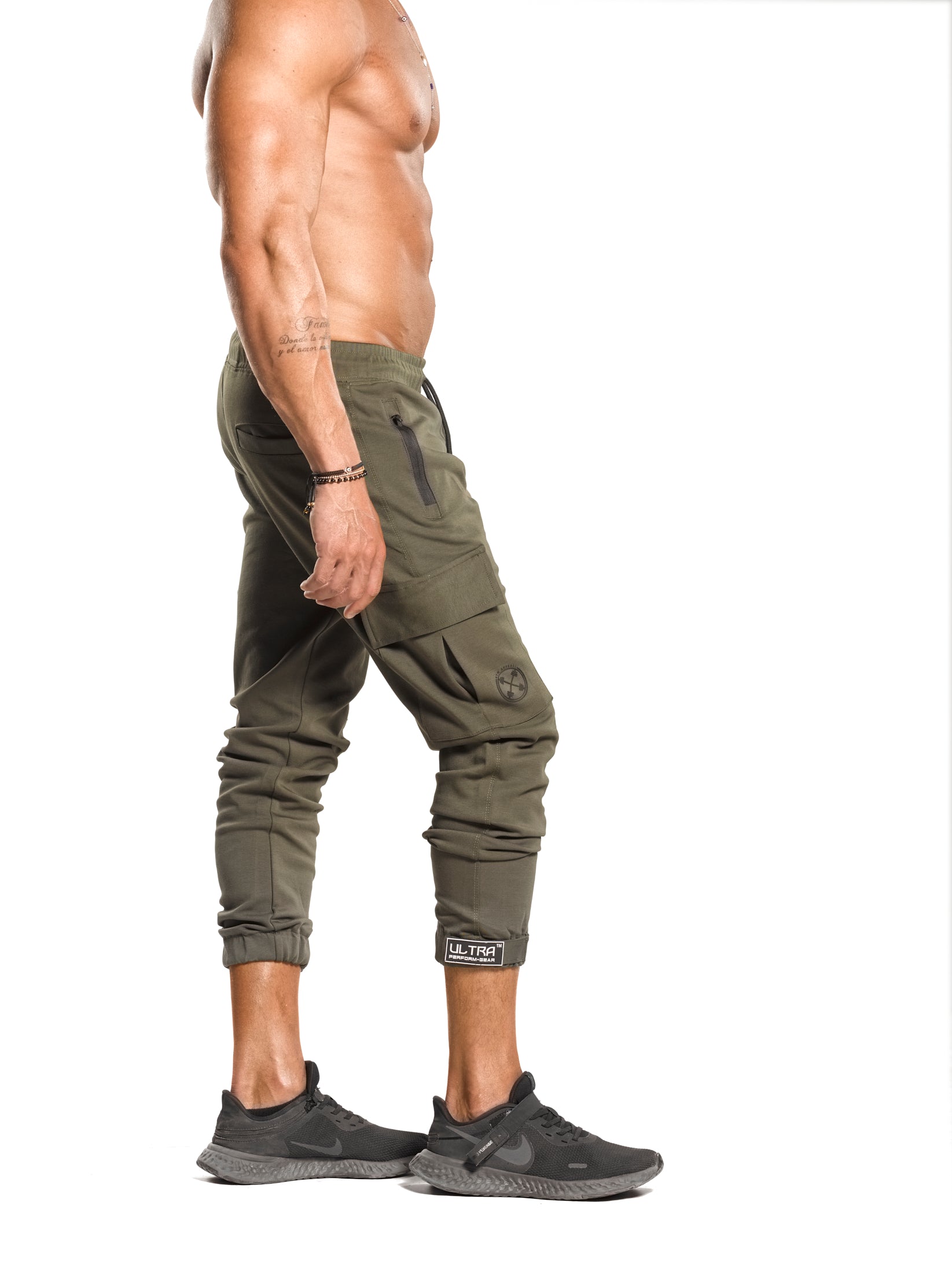 Cargo Joggers - ULTRA Perform-Gear [Olive Green] Very Limited Pieces - Sweatpants/Joggers - Gym Apparel Egypt