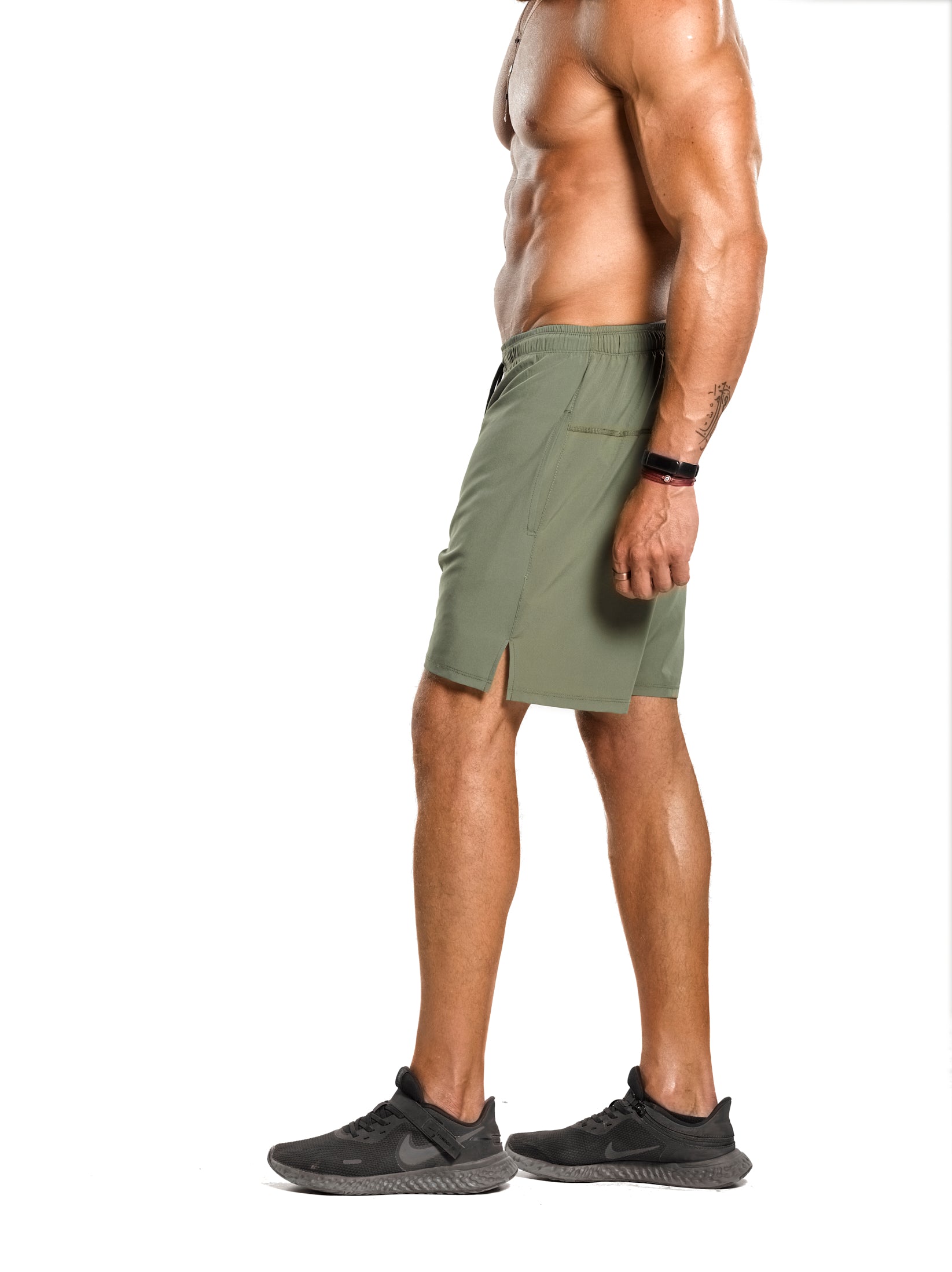 Featherweight Training Shorts [Olive Green] - Shorts - Gym Apparel Egypt
