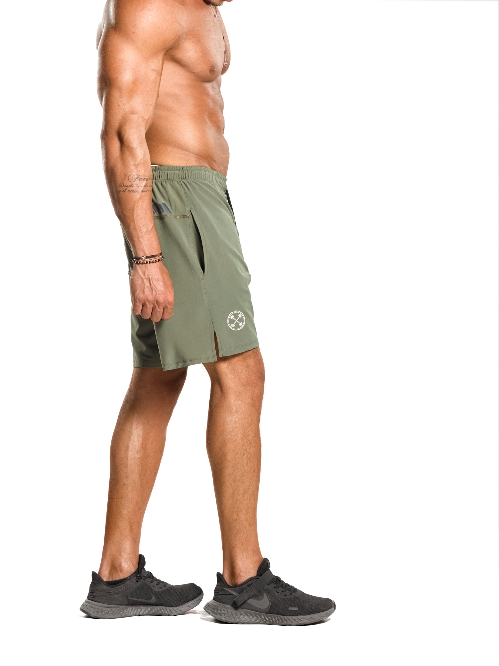 Featherweight Training Shorts [Olive Green] - Shorts - Gym Apparel Egypt