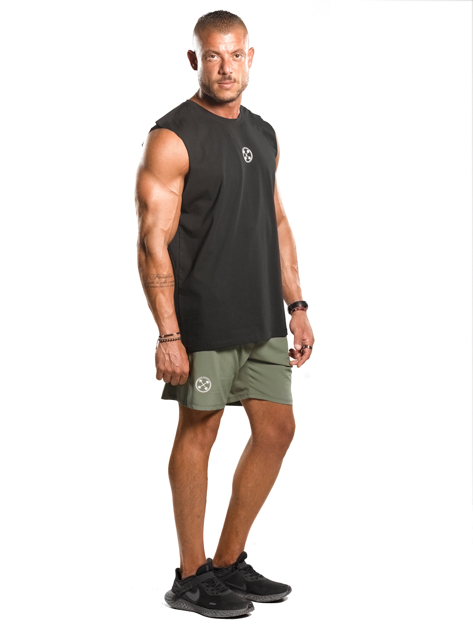 RAW Deep Cut Bar-Basic Tank [Black] - Tank - Gym Apparel Egypt