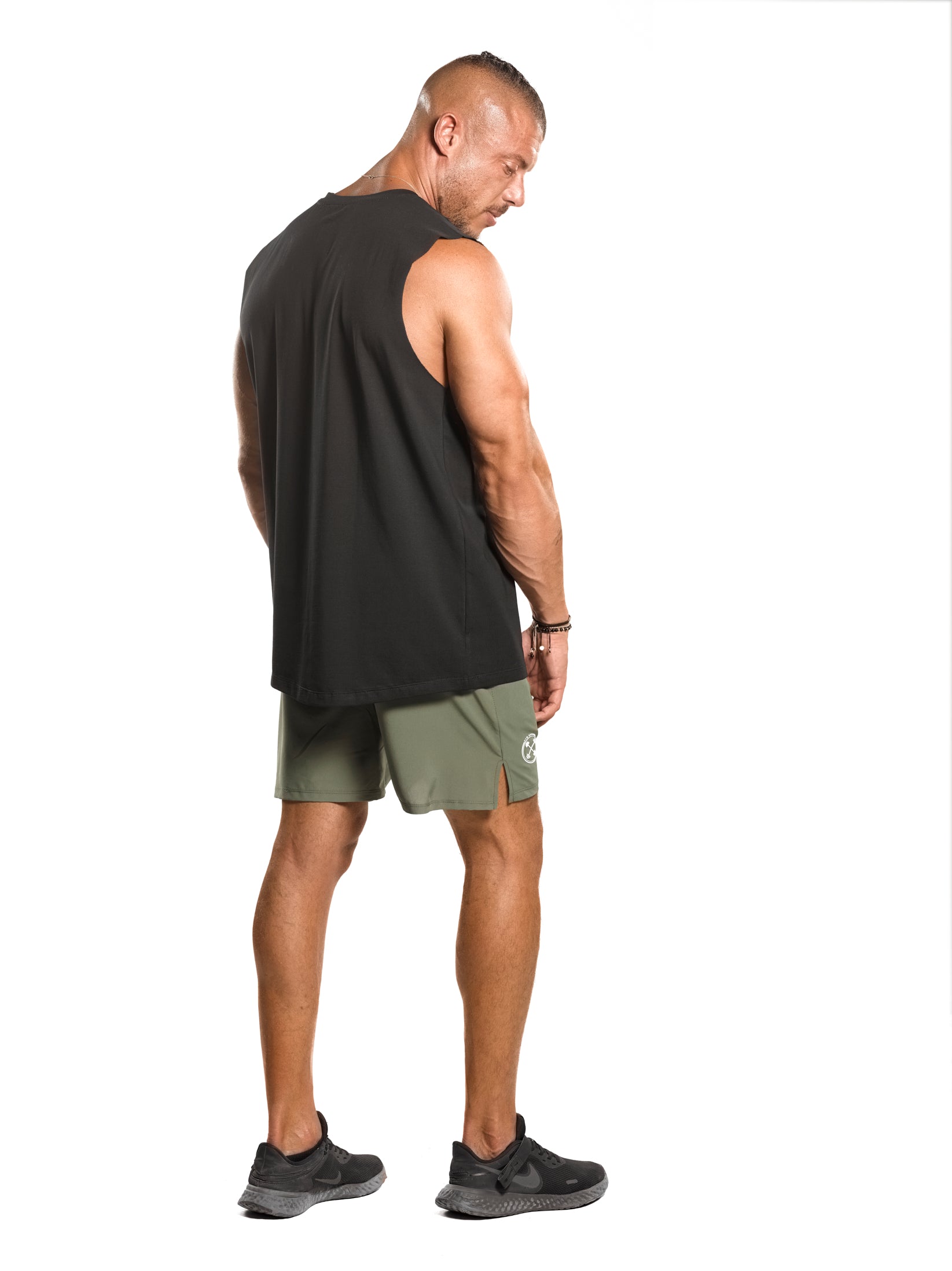 RAW Deep Cut Bar-Basic Tank [Black] - Tank - Gym Apparel Egypt