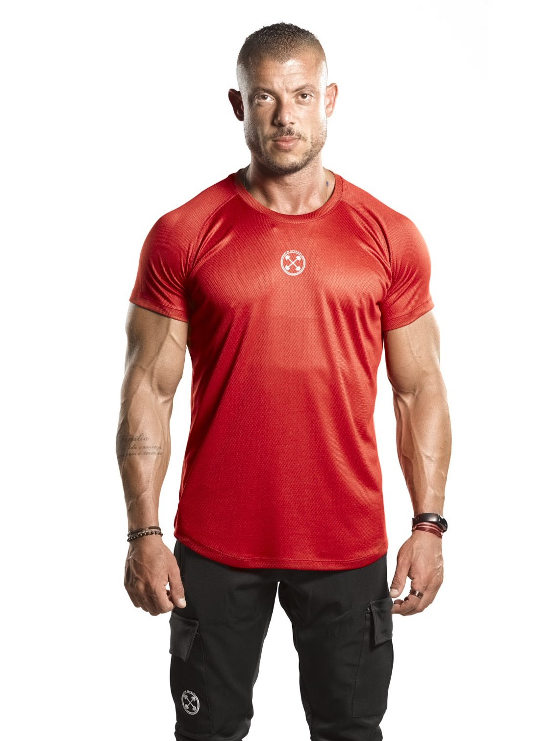 ULTRA Mesh Raglan T-Shirt [Red] - T-Shirt - Gym Apparel Egypt