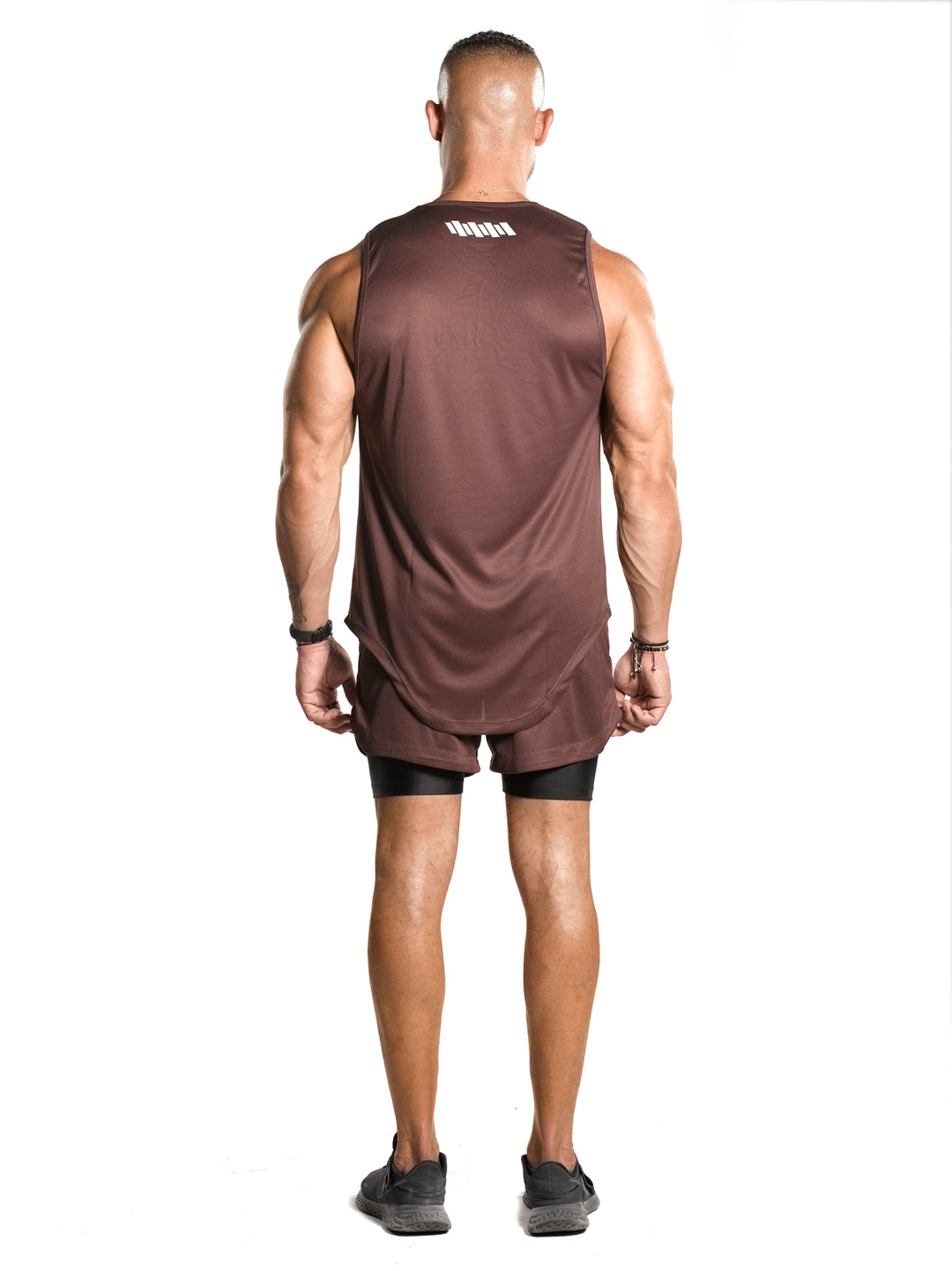 ULTRA Scalloped Tank [Brown] - Tank - Gym Apparel Egypt