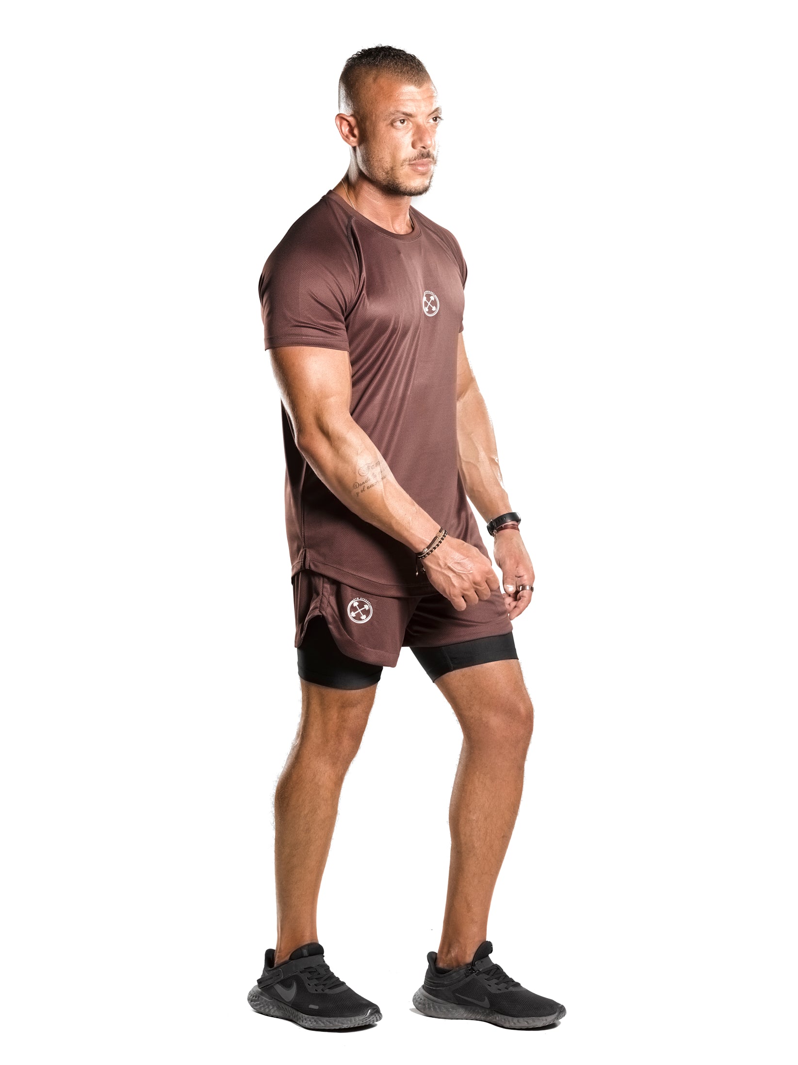 ULTRA Mesh Raglan T-Shirt [Brown] -  - Gym Apparel Egypt
