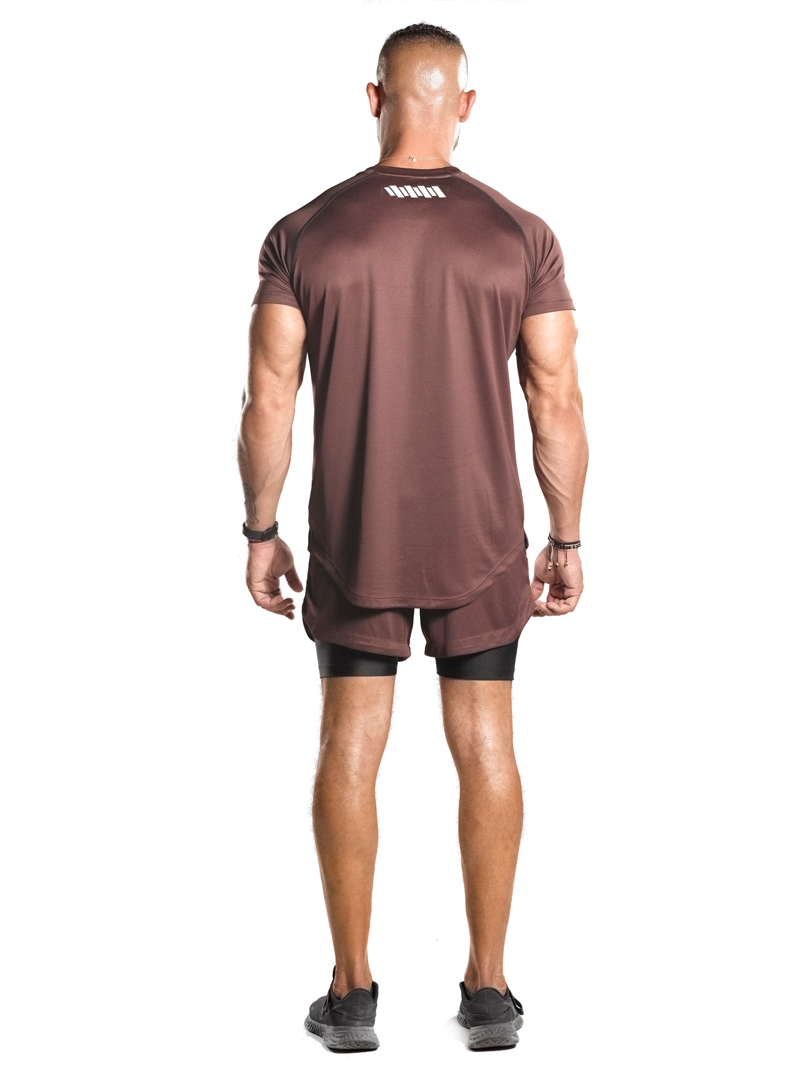 ULTRA Mesh Raglan T-Shirt [Brown] -  - Gym Apparel Egypt