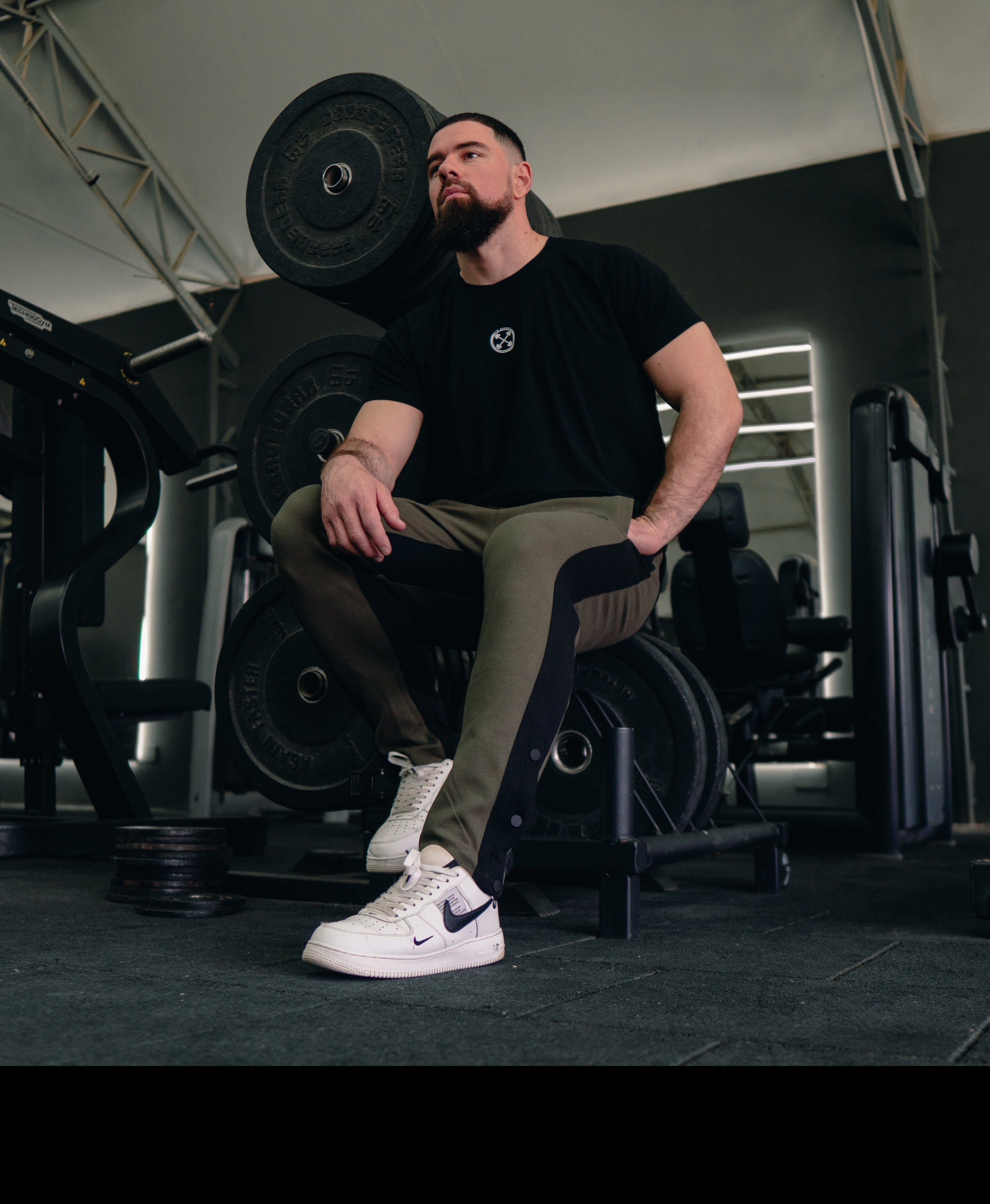 Contrast Stripe Snap Joggers - Sweatpants/Joggers - Gym Apparel Egypt