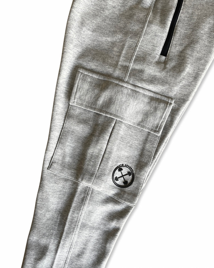 Cargo Joggers - ULTRA Perform-Gear [ Heather Grey ] Limited Batch - Sweatpants/Joggers - Gym Apparel Egypt